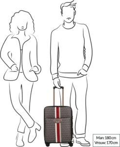 Guess Zachte Koffer / Trolley / Reiskoffer - Vikky - 57 Cm (medium) - Multicolor -Bagage Kortingen Winkel 975x1200 10