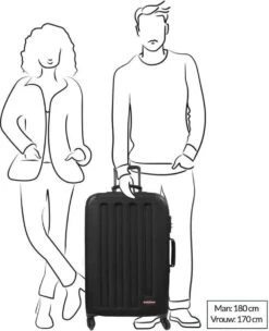 Eastpak TRANZSHELL M Reiskoffer (67 X 42 X 4 Cm) - Black -Bagage Kortingen Winkel 976x1200 2