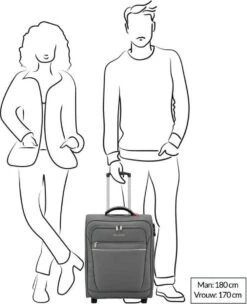 Travelite Cabin 2 Wheel Trolley Black -Bagage Kortingen Winkel 976x1200