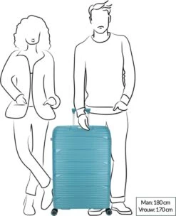 Decent EXPLORER PP Trolley 77 Cm - 106 Liter - TSA Slot - Black -Bagage Kortingen Winkel 976x1200 5