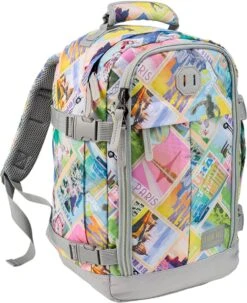 CabinMax Metz Reistas – Handbagage 20L – Rugzak – Schooltas - 40x25x20 Cm – Compact Backpack – Lichtgewicht – Postcard