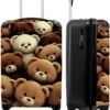 NoBoringSuitcases.com® Koffer - Knuffelbeer - Bruin - Design - Beer - Teddy - Trolley Op Wieltjes - Handbagagekoffer - Past Binnen 55x40x20 Cm En 55x35x25 Cm - Reiskoffers -Bagage Kortingen Winkel 978x1200 18