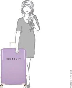 SUITSUIT - Fabulous Fifties - Royal Lavender - Reiskoffer (76 Cm) -Bagage Kortingen Winkel 979x1200