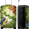 NoBoringSuitcases.com® Koffer Groot - Jungle - Dieren - Groen - Kinderen - Trolley Koffer Met TSA-slot - Met Wielen - 90 Liter - Reiskoffer - 66 Cm -Bagage Kortingen Winkel 985x1200 5