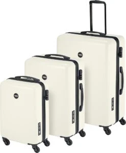 Princess Traveller PT01 - Handbagagekoffer - Pearl White - S - 55cm -Bagage Kortingen Winkel 988x1200 1
