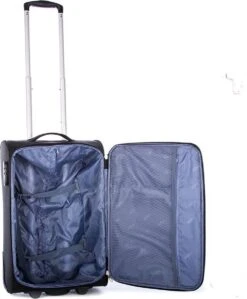 Line Brick Cabin Trolley 2 Wheel 55 Black -Bagage Kortingen Winkel 991x1200