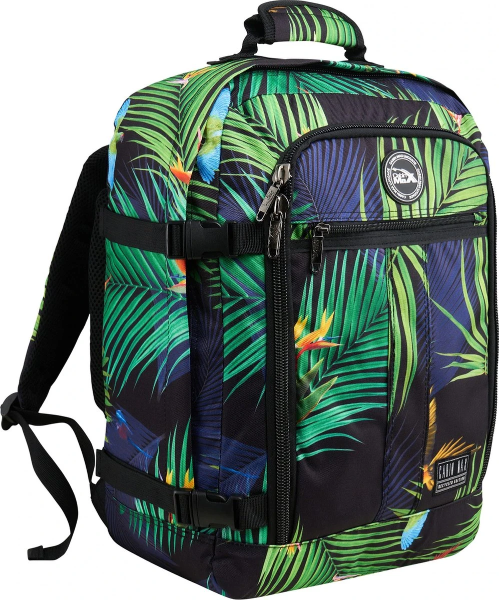 CabinMax Metz Reistas– Handbagage 30L - Rugzak – Backpack - 45x35x20cm – Lichtgewicht - Paradise 3 CabinMax Metz Reistas– Handbagage 30L - Rugzak – Backpack - 45x35x20cm – Lichtgewicht - Paradise