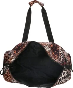 Enrico Benetti Safari Weekend Tas Ruime Sporttas Reistas Dierenprint Bruin -Bagage Kortingen Winkel 997x1200 2